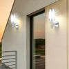 Stainless Steel Solar Power LED Wall Lights Fence Door Lamp Outdoor Garden 2x