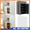 UKING Shoe Cabinet Wooden Storage Door & Drawer Cupboard Sideboard Footwear Rack