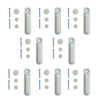 8pcs UPVC Window Safety Security Locks T-Type Door Sash Jammer Restrictor Latch
