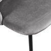 2/4/6 Modern Slope Dining Chairs Velvet Seat Metal Legs Home Kichen Chair Set UK