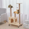 Cat Tree Activity Centre Wooden Platform Condo Bed Sisal Post Climbing Scratcher