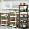 Narrow Slim Kitchen Storage Trolley Fruit Vegetable Gap Rack Basket Shelf Cart