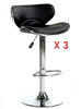 Set of 3 Matching Bar Stools Faux Barstools Kitchen Stool Breakfast Bar Chairs