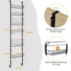 Over the Door Pantry Organizer 6-Tier Height Adjustable Wall Mounted Spice Rack