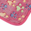Fine-Pet Warm Pet Mat Large Paw Print Cat Dog Puppy Fleece Soft Blanket Cushion