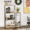 4 Tier Kitchen Baker Rack Cupboard Coffee Bar Sideboard Storage Organizer Retro