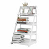 4 Tier White Ladder Shelf Book Shelves Storage Display Home Plant Flower Stand