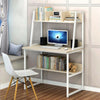 Small Computer Desk Laptop Study Writing Table Workstation & Storage Bookshelves