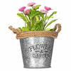 3 x Vintage Zinc Plant Garden Flower Pot Holder Basket Wall Outdoor Indoor Decor