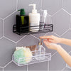 Shower Rack Shelf Bathroom Corner Storage Organiser Basket Suction Shelf Tidy