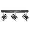 3 Way Adjustable Straight Bar Ceiling Spotlights Modern Lighting LED GU10 Bulbs