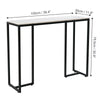 Sturdy Marble Top Console Table Sofa Side Table for Hall Entryway Home Furniture