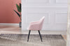 Set of 2 Fabric Armchair Dining Chairs with Knocker Padded Dining Room Kitchen
