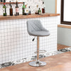 2* Bar Stools PU Leather Cushioned Seat Breakfast Gas Lift Swivel Footrest Pub