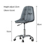 Cushioned Computer Desk Office Chair Chrome Legs Lift Swivel Small Adjustable UK