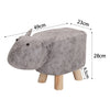 Padded Cow Shape Stool Cute Chidrens Kids Decoration Footrest Wood Frame Legs UK