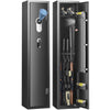 VEVOR 5 Rifles & 4 Pistols Gun Cabinet Lockable Safe Security Fingerprint Lock