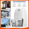 Electric Air Dehumidifier Silent Desiccant Moisture Dryer Auto-off 500ml White