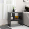 Living Room Modern Side Table Grey 50x30x50 cm Chipboard