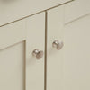 Compact 2 Doors 2 Drawer Sideboard Storage Cabinet Cupboard Cream Oak