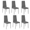 2 4 6x Faux Leather Dining Chairs Padded Seat High Back Kitchen Breakfast Chair