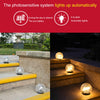 Solar Lights Outdoor Cracked Glass Ball LED Garden Light for Path Patio Yard