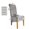Velvet Dining Chair Seats Covers Large Size Stretch Plush Slipcovers Protectors