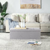 Ottoman Storage Box Large Folding Seat Bedroom Living Room Grey Black Beige