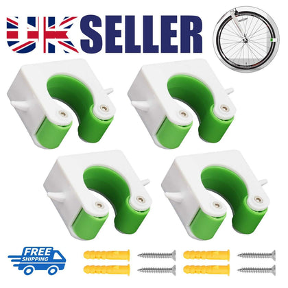 4x Bike Rack Hook Storage Steel Mounted Wall Hanger Hanging Stand Bicycle Holder