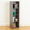 4 Tier Wooden Grey Cube Bookcase Storage Display Unit Modular Shelving/Shelves