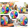 18" Color Prize Wheel Dry Erase Fortune Spinning Tabletop Win Game Party Stand