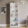 5 Tier Extra Large Bookcase Display Shelving Storage Unit Stand White