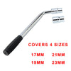 UK Telescopic Wheel Brace Wrench Car Van Socket Tyre Nut 17 19 21 23mm