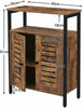 HOOBRO Bathroom Storage Cabinet Floor Standing Cabinet Kitchen Storage Cupboard