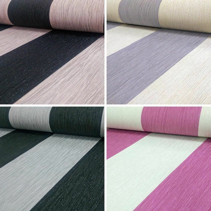 NEW DEBONA CRYSTAL STRIPE PATTERN STRIPE TEXTURED GLITTER VINYL WALLPAPER ROLL
