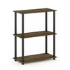 Furinno Turn-N-Tube 3-Tier Compact Multipurpose Shelf Display Rack Bookshelf
