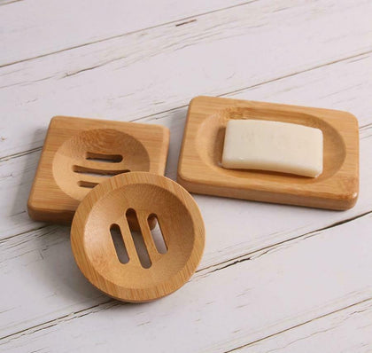 Eco Friendly Natural Bamboo Soap Tray Dish Rack Holder