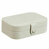 Leather Jewelry Box Organizer Portable Travel Jewellery Ornaments Storage Case