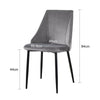 2/4/6 Modern Slope Dining Chairs Velvet Seat Metal Legs Home Kichen Chair Set UK