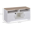 Home Office 42" TV Stand Storage Unit w/ Cabinets Shelves Living Room