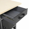 Work Bench Steel Workstation 2-Drawer Table With Lockable Cupboard Tool Storage