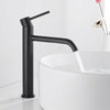 Bathroom Basin Mixer Taps Single Lever Tall Counter Faucet Black Brushed Tap