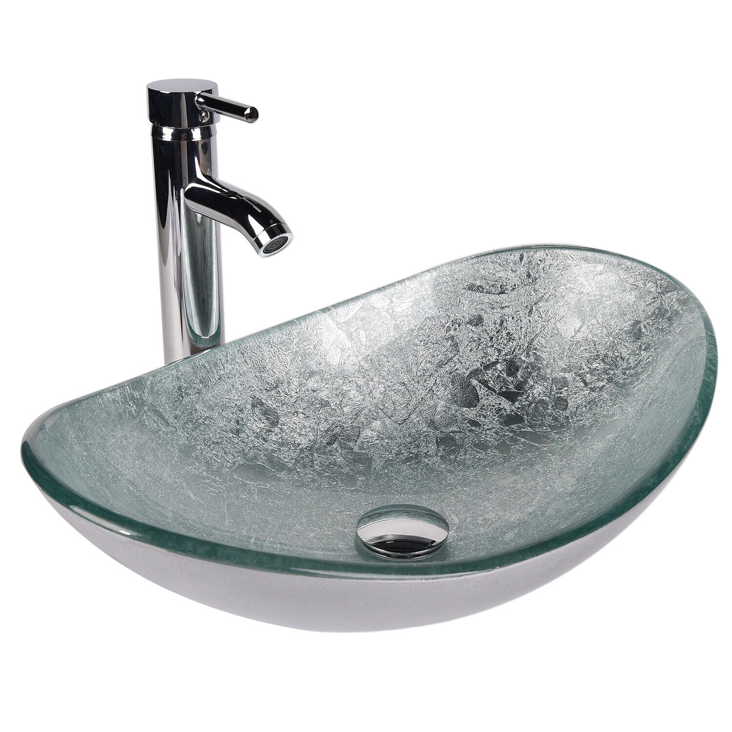 Glass bowl store sink vanity