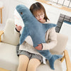 80CM Chubby Shark Plush Toy Animal Cute Ocean Pillow Pet Stuffed Doll Kids Gift