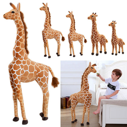Soft Stuffed Plush Giraffe Doll Animal Kids Gift Toy 60/70/100/120/140cm Tall