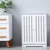 Bathroom Shelf Cabinet Cupboard White Wooden Free Standing Bedroom Storage Unit