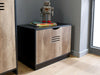 Industrial Style Bedroom Storage Furniture Black Wardrobe Bedside Cabinet Drawer