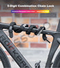 5-Digit Combination Bike Chain Lock Strong Heavy Duty Security Bicycle Locks UK