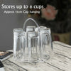 Mug Tree Holder 6 Cups Coffee Tea Glass Cup Holders Storage Stand Kitchen