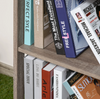 Small Rustic Bookcase Vintage Industrial Shelving Unit Storage Display Cabinet